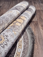 Ковер Иранский Farsi 1200 G258 grey круг 